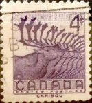 Stamps Canada -  Intercambio 0,20 usd 4 cent 1956