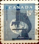 Stamps Canada -  Intercambio 0,20 usd 5 cent 1958