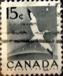 Stamps Canada -  Intercambio 0,20 usd 15 cent 1954