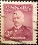 Stamps Canada -  Intercambio 0,20 usd 3 cent 1952