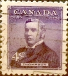 Stamps Canada -  Intercambio 0,20 usd 4 cent 1954