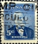 Sellos de America - Canad� -  Intercambio 0,20 usd 5 cent 1954
