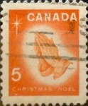 Stamps Canada -  Intercambio 0,20 usd 5 cent 1966