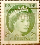 Sellos de America - Canad� -  Intercambio 0,20 usd 2 cent 1954