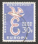 Sellos de Europa - Alemania -  Saar - 422 - Europa Cept