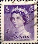 Stamps Canada -  Intercambio 0,20 usd 4 cent 1953