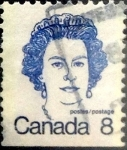 Stamps Canada -  Intercambio 0,20 usd 8 cent 1973