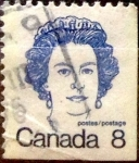 Stamps Canada -  Intercambio 0,20 usd 8 cent 1973