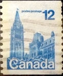 Stamps Canada -  Intercambio 0,20 usd 12 cent 1977