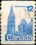 Stamps Canada -  Intercambio 0,20 usd 12 cent 1977