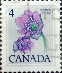 Stamps Canada -  Intercambio 0,20 usd 4 cent 1977