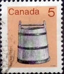 Stamps Canada -  Intercambio 0,20 usd 5 cent 1982