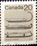 Stamps : America : Canada :  Intercambio 0,20 usd 20 cent 1982