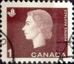 Sellos de America - Canad� -  Intercambio 0,20 usd 1 cent 1963