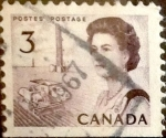 Stamps Canada -  Intercambio 0,20 usd 3 cent 1967