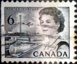 Stamps Canada -  Intercambio 0,20 usd 6 cent 1967