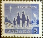 Stamps Canada -  Intercambio 0,20 usd 5 cent 1964