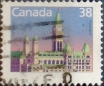 Stamps Canada -  Intercambio 0,20 usd 38 cent 1988