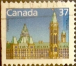 Stamps Canada -  Intercambio 0,20 usd 37 cent 1987
