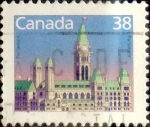 Stamps Canada -  Intercambio 0,20 usd 38 cent 1988