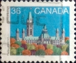 Stamps Canada -  Intercambio 0,20 usd 36 cent 1987