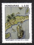 Sellos de America - Honduras -  Departamento de Islas De La Bahía 