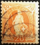 Stamps : Europe : Switzerland :  Helvetia parada