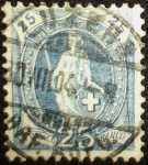 Stamps Switzerland -  Helvetia parada