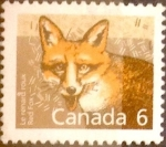 Stamps Canada -  Intercambio cxrf2 0,20 usd 6 cent 1988