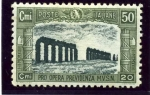 Stamps Italy -  III Aniversario de la milicia fascista. Beneficencia. Acueducto de Claudio