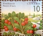 Stamps Canada -  Intercambio 0,20 usd 10 cent 1992