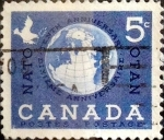 Sellos de America - Canad� -  Intercambio 0,20 usd 5 cent 1959