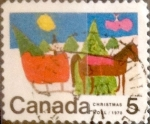 Stamps Canada -  Intercambio 0,20 usd 5 cent 1970