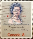 Stamps Canada -  Intercambio 0,20 usd 8 cent 1973