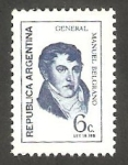 Stamps Argentina -   866 - General Manuel Belgrano