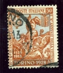 Stamps Italy -  IV Centenario del nacimiento de Manuel Filiberto de Saboya. Manuel y el soldado