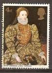 Stamps United Kingdom -  542 - Elizabeth I