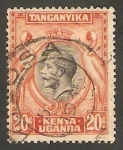 Stamps Kenya -  George V y grullas