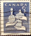 Stamps Canada -  Intercambio 0,20 usd 5 cent 1965