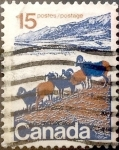 Sellos de America - Canad -  Intercambio 0,20 usd 15 cent 1972