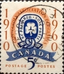 Sellos de America - Canad� -  Intercambio 0,20 usd 5 cent 1960
