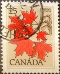 Stamps Canada -  Intercambio 0,20 usd 25 cent 1977