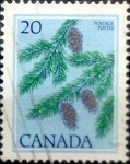 Stamps Canada -  Intercambio 0,20 usd 20 cent 1977