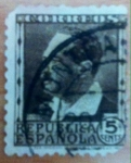 Stamps Spain -  Sello República Española 5 céntimos