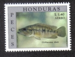 Stamps Honduras -  Peces