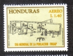 Stamps Honduras -  Día Mundial de La Población FNUAP