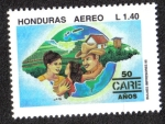 Sellos de America - Honduras -  50 Años de CARE