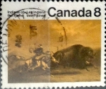 Stamps Canada -  Intercambio cxrf2 0,20 usd 8 cent 1972