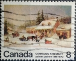 Stamps Canada -  Intercambio 0,20 usd 8 cent 1972