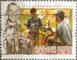 Stamps Canada -  Intercambio 0,25 usd 45 cent 1997